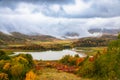 Mountain lake on autumn day Royalty Free Stock Photo