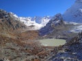 Mountain lake Bashkara. Elbrus region, Russia Royalty Free Stock Photo