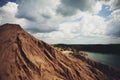 Mountain with lake