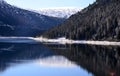 Mountain lake with clean water Royalty Free Stock Photo