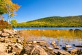 Mountain Lake on a Clear Autumn Day Royalty Free Stock Photo