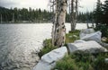 Lonely mountain lake in Colorado, USA Royalty Free Stock Photo