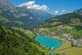 Mountain lake in Engelberg, Switzerland Royalty Free Stock Photo