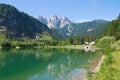 Mountain and lake in Gosau, Austria Royalty Free Stock Photo