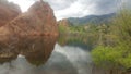 Mountain lake hike