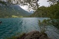 Hintersteiner See in the Kaiser Mountain region, Austria