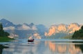 Mountain in the Lake khao sok National Park. Thailand.