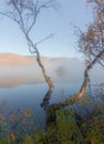 Mountain lake in the Khibiny mountains