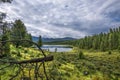 Mountain lake Kidelu. mountain Altai