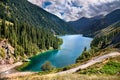 Mountain lake Kolsai in Kazakhstan Royalty Free Stock Photo