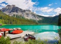 Emerald Lake Canadian Rockies Canada Royalty Free Stock Photo