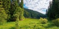 mountain lake landscape in summer Royalty Free Stock Photo