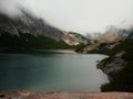 Mountain lake at Nahuel Huapi traverse trek Royalty Free Stock Photo