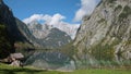 Mountain Lake Obersee, Bavaria. Royalty Free Stock Photo