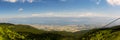 Mountain and lake panorama