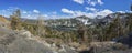 Mountain lake on a pass in the Sierra Nevada mountains, USA. Royalty Free Stock Photo