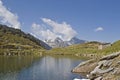 Mountain lake on the Pfitscherjoch