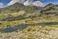 Mountain Lake and Polezhan peak Royalty Free Stock Photo
