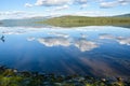 Mountain lake in the Putorana plateau.