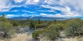 Mountain lake and sky view in Big Bear California Royalty Free Stock Photo