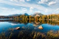 Mountain lake Strbske pleso