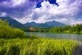 Mountain lake Strbske pleso, High Tatras, Slovakia Royalty Free Stock Photo