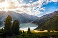 Mountain Lake at sunrise