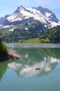 Mountain lake. Switzerland Royalty Free Stock Photo