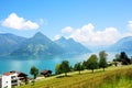 Mountain lake, Switzerland Royalty Free Stock Photo