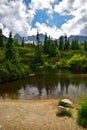 Mountain lake in the Tatras