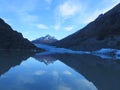 Mountain lake in Tierra Fuego in Chile