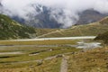 Mountain lake in the Tyrolian alps, Austria, Europe.