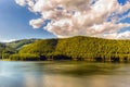 Mountain Lake Vidra summer evening view Royalty Free Stock Photo