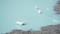 Mountain and Lake Winter Landscapes near Aoraki - Mount Cook National Park at Tasman Lake on the South Island of New Zealand. Royalty Free Stock Photo