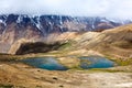 Mountain lakes in Spiti Valley in Himalayas