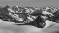 Mountain landscape from Aiguille du Midi