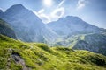 Mountain landscape of the Allgau Alps