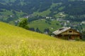 Mountain landscape along the road to Passo Tre Croci, Dolomites, Veneto, Italy Royalty Free Stock Photo