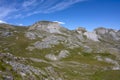 Mountain landscape in the Alpes-Maritimes department in the Mercantour massif in summer