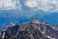 Mountain landscape from Aneto Peak, Huesca, Aragon, Pyrenees, Spain Royalty Free Stock Photo