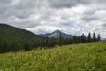 Scenic view of famous Dovbushanka mountain at Yaremche, Carpathian, Ukraine Royalty Free Stock Photo