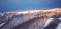 Mountain landscape in Brasov county Royalty Free Stock Photo