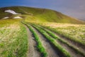 Mountain landscape of Carpathian Gorgany, Ukraine