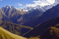 Mountain landscape in the Caucasus mountains in autumn Royalty Free Stock Photo