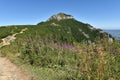 Mountain landscape. Ceahlau mountains, Eastern Carpathians, Romania Royalty Free Stock Photo