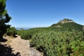 Mountain landscape. Ceahlau mountains, Eastern Carpathians, Romania Royalty Free Stock Photo