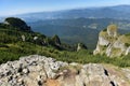 Mountain landscape. Ceahlau mountains, Eastern Carpathians, Romania Royalty Free Stock Photo