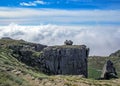 Mountain landscape with the clouds, Pyrenees, Canigou massif, France