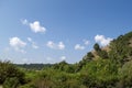 Mountain landscape of the Cuenca mountain range in Tragacete. Royalty Free Stock Photo