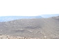 Mountain landscape, desert. Makhtesh Ramon Crater in Negev desert, Israel. Stony desert panoramic view. Unique relief Royalty Free Stock Photo